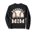 Baseball Mom Funny Baseball Ball Sweatshirt - Trendy Graphic for Adults - T-Shirt, Sweatshirt, Hoodie