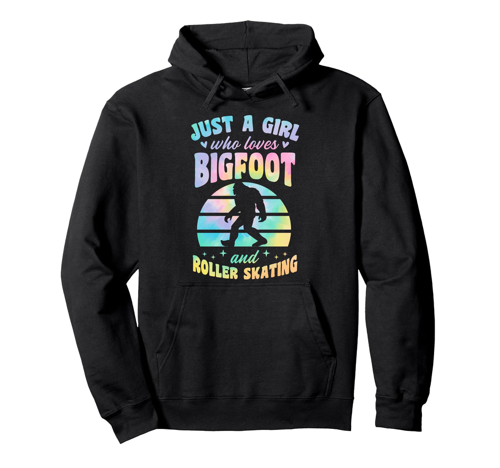 Just Who Loves Bigfoot And Roller Skating Hoodie - Graphic Print Men Women - T-Shirt, Sweatshirt, Hoodie