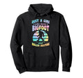 Just Who Loves Bigfoot And Roller Skating Hoodie - Graphic Print Men Women - T-Shirt, Sweatshirt, Hoodie