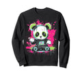 Kawaii Panda Dj Japanese Edm Sweatshirt - Casual Everyday Wear Men Women - T-Shirt, Sweatshirt, Hoodie