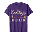 Cowboys Western And Beer Cowboy Lovers T-Shirt - Novelty Apparel Men Women - T-Shirt, Sweatshirt, Hoodie