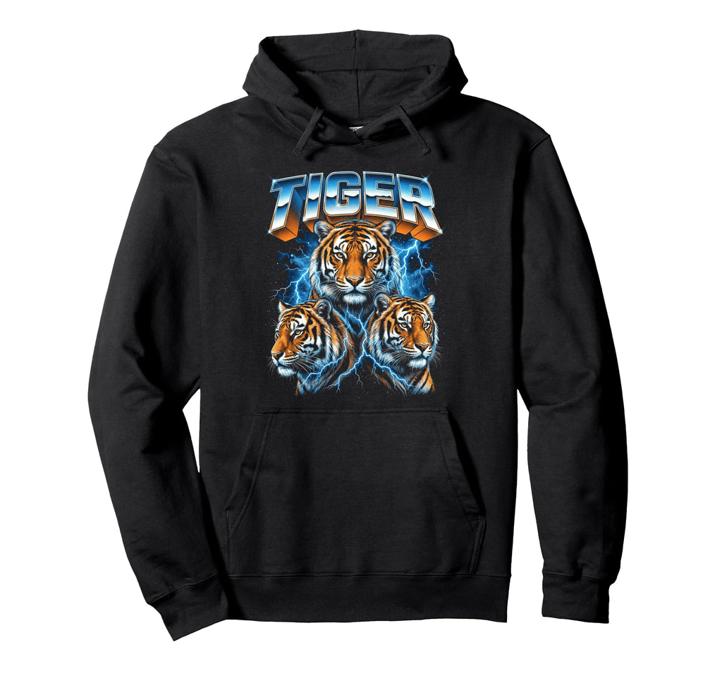 Tiger 80S Funny Tiger Animal 90S Hoodie - Fun Novelty Design Unisex - T-Shirt, Sweatshirt, Hoodie