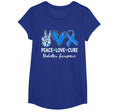 Peace Love Cure Type 1 Diabetes T-Shirt - Minimalist Print Men Women - T-Shirt, Sweatshirt, Hoodie