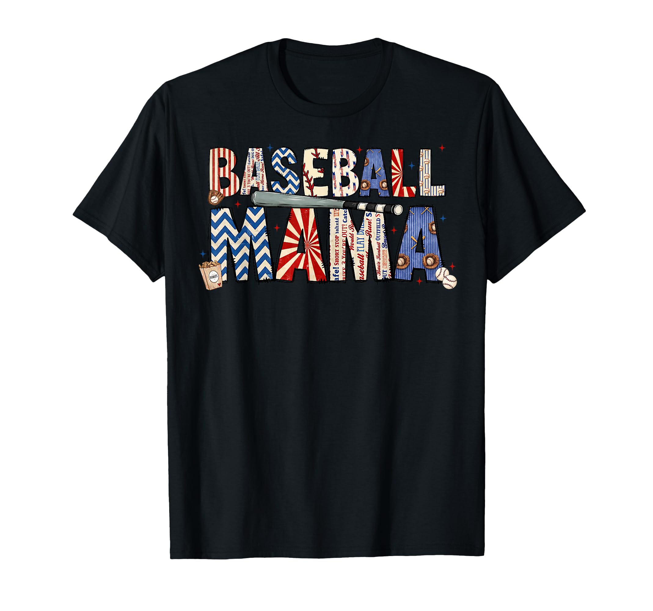 Baseball Mama Game Day Baseball Mom Bat T-Shirt - Aesthetic Graphic Unisex - T-Shirt, Sweatshirt, Hoodie