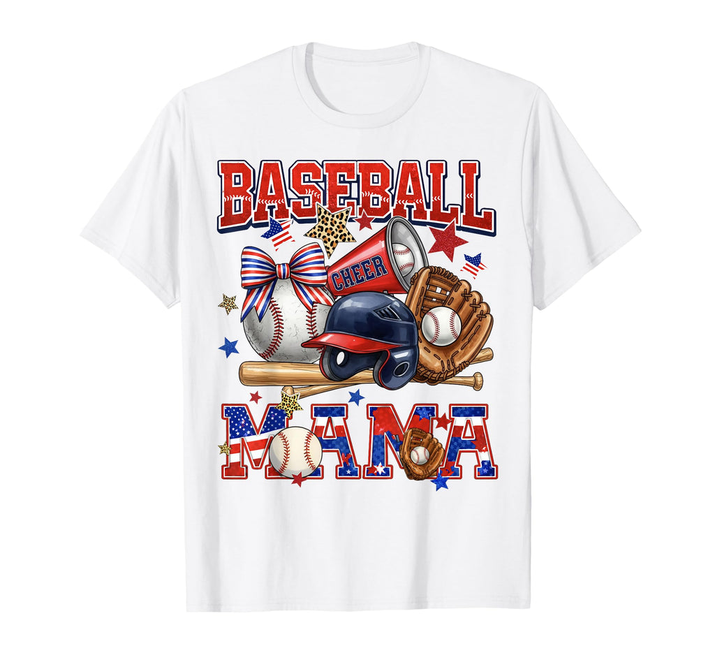 Baseball Mama Cheer Sports Mom Game Day T-Shirt - Streetwear Style Unisex - T-Shirt, Sweatshirt, Hoodie