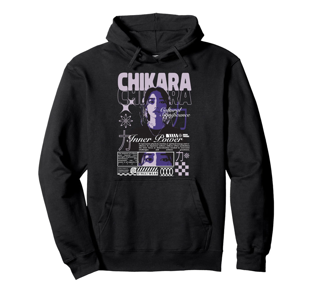 Y2K Power Bold Urban Graffiti Hoodie - Fun Novelty Design Men Women - T-Shirt, Sweatshirt, Hoodie