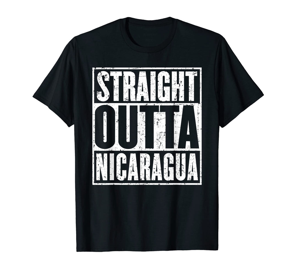 Straight Outta Nicaragua Distressed T-Shirt - Streetwear Style Men Women - T-Shirt, Sweatshirt, Hoodie
