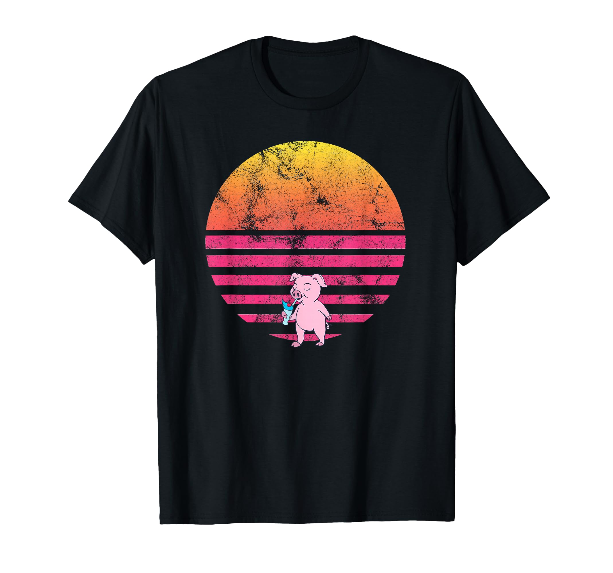 Kawaii Animal Pig Milkshake T-Shirt - Casual Everyday Wear Unisex - T-Shirt, Sweatshirt, Hoodie