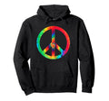 Hippie Tie Dye Or 70S Peace Sign Hoodie - Streetwear Style Unisex - T-Shirt, Sweatshirt, Hoodie