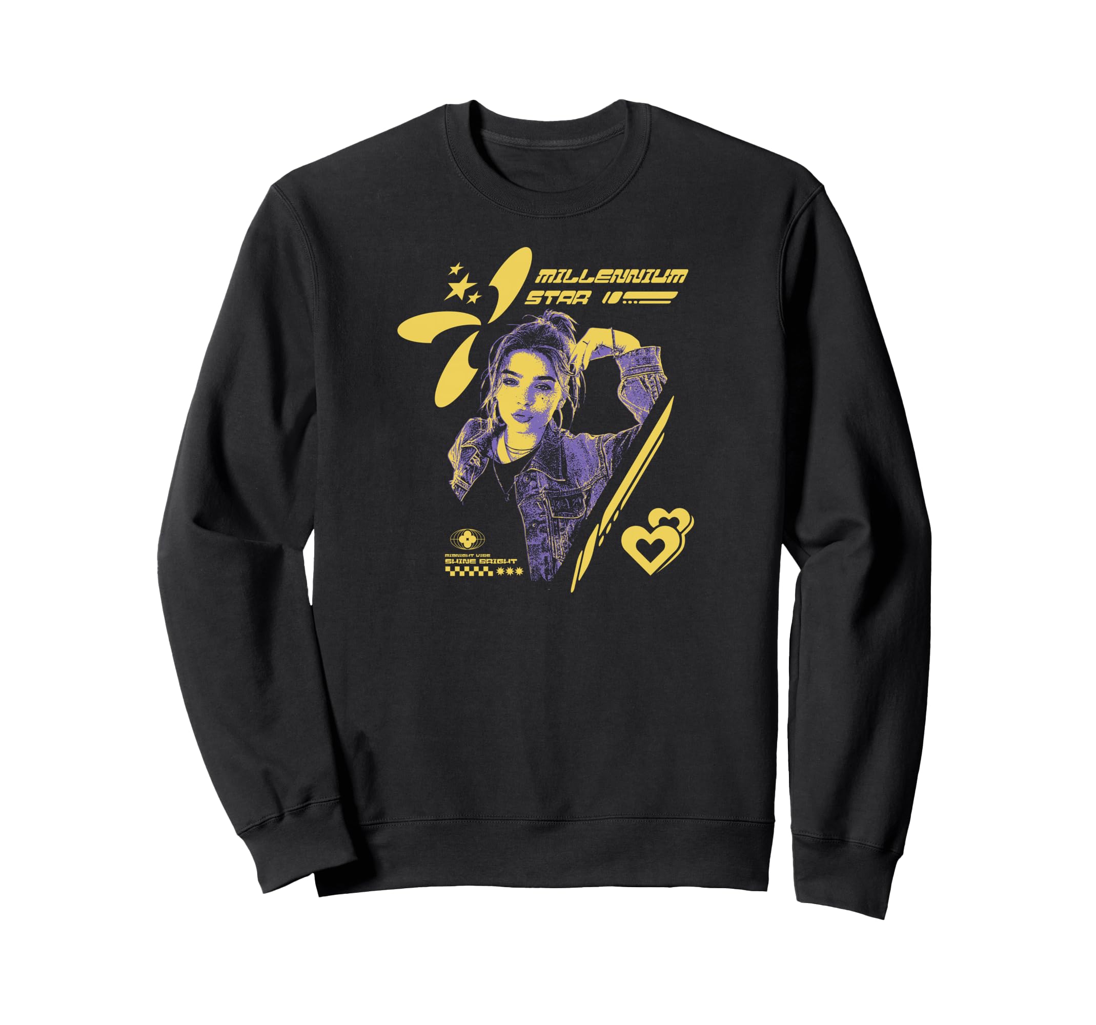 Y2K Millennium Star Bold Urban Sweatshirt - Streetwear Style Unisex - T-Shirt, Sweatshirt, Hoodie
