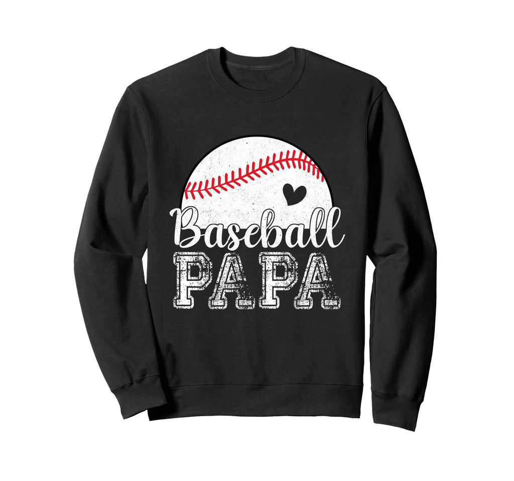 Baseball Papa Gifts Fathers Day Sweatshirt - Fun Novelty Design for Adults - T-Shirt, Sweatshirt, Hoodie