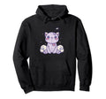 Pastel Goth Cat Alternative Aesthetic Hoodie - Graphic Print for Adults - T-Shirt, Sweatshirt, Hoodie