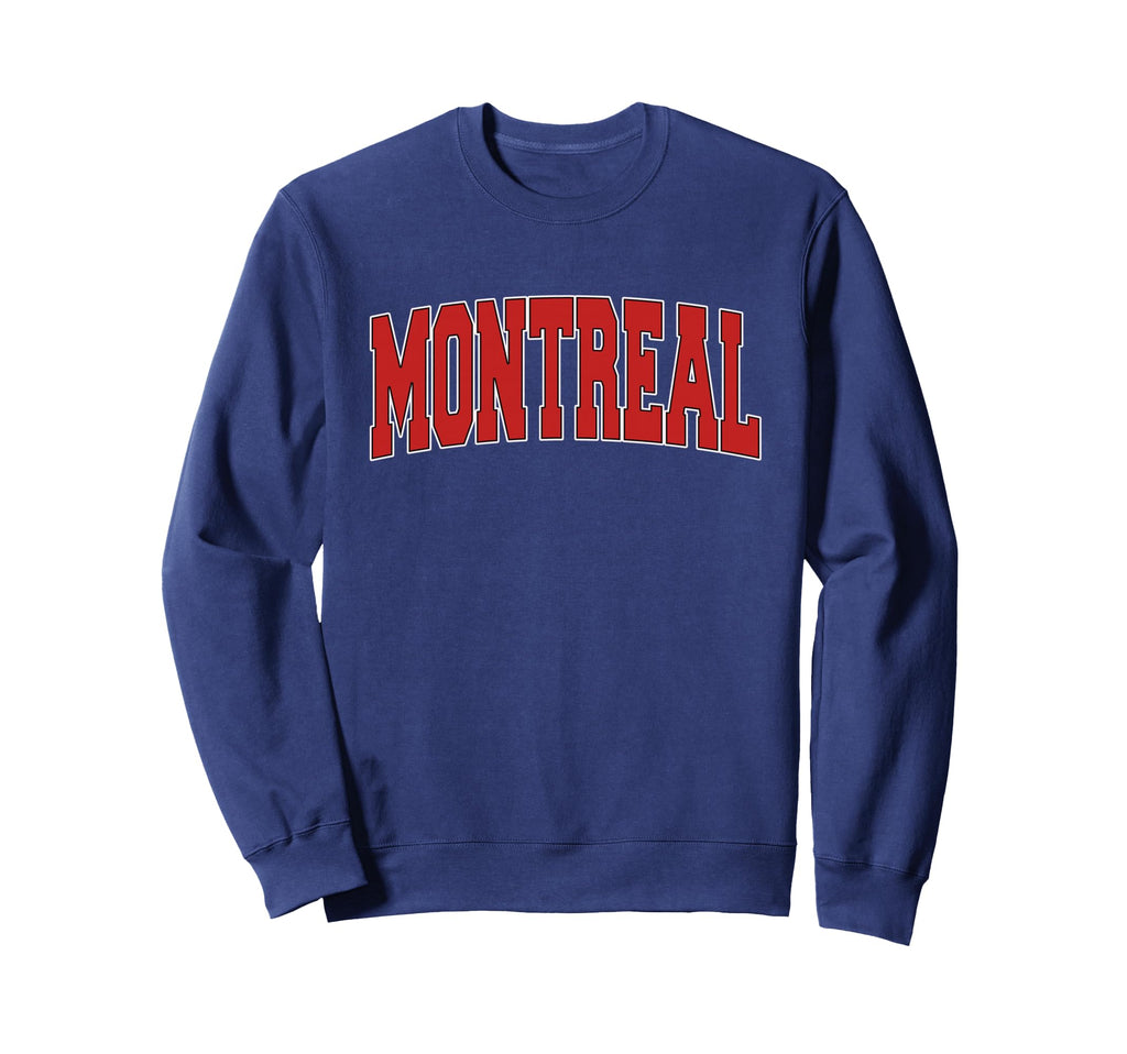 Montreal Canada Varsity Canadian Sweatshirt - Minimalist Print for Adults - T-Shirt, Sweatshirt, Hoodie