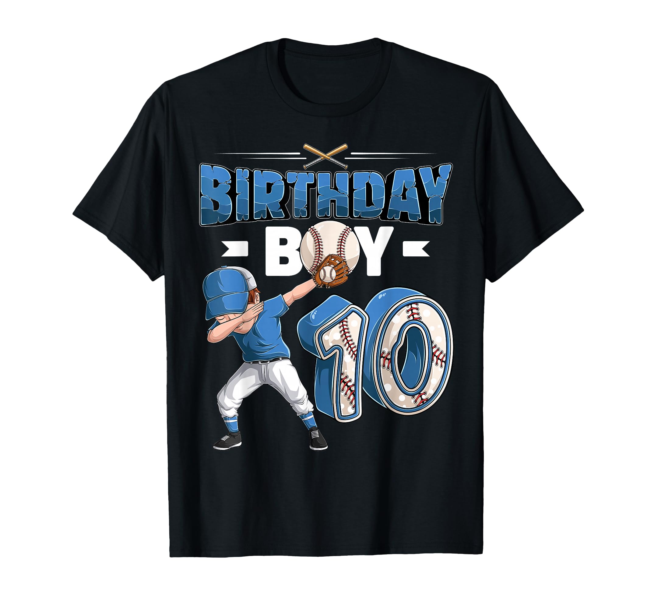 Dabbing 10 Year Old Baseball Player T-Shirt - Novelty Apparel for Adults - T-Shirt, Sweatshirt, Hoodie