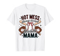 Hot Mess Always Stressed Baseball Mama T-Shirt - Trendy Graphic for Adults - T-Shirt, Sweatshirt, Hoodie