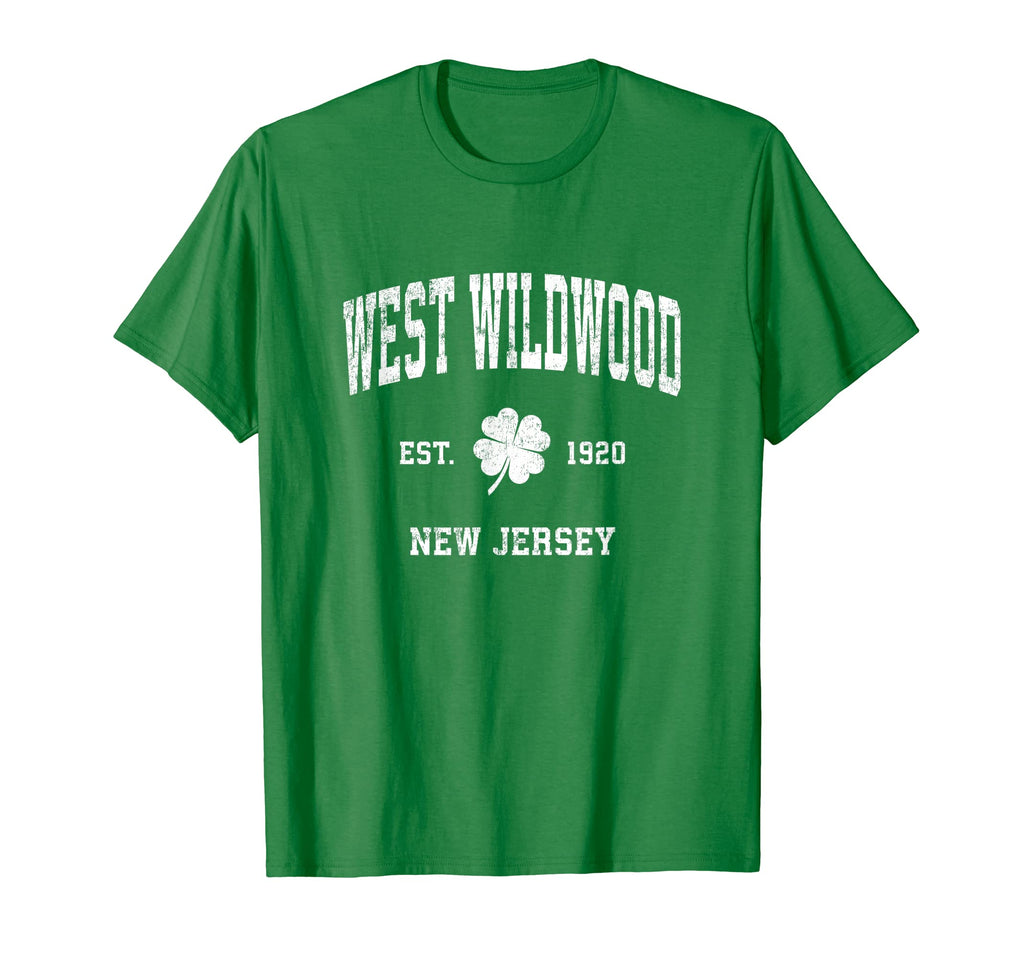 West Wildwood New Jersey Shamrock T-Shirt - Casual Everyday Wear Men Women - T-Shirt, Sweatshirt, Hoodie