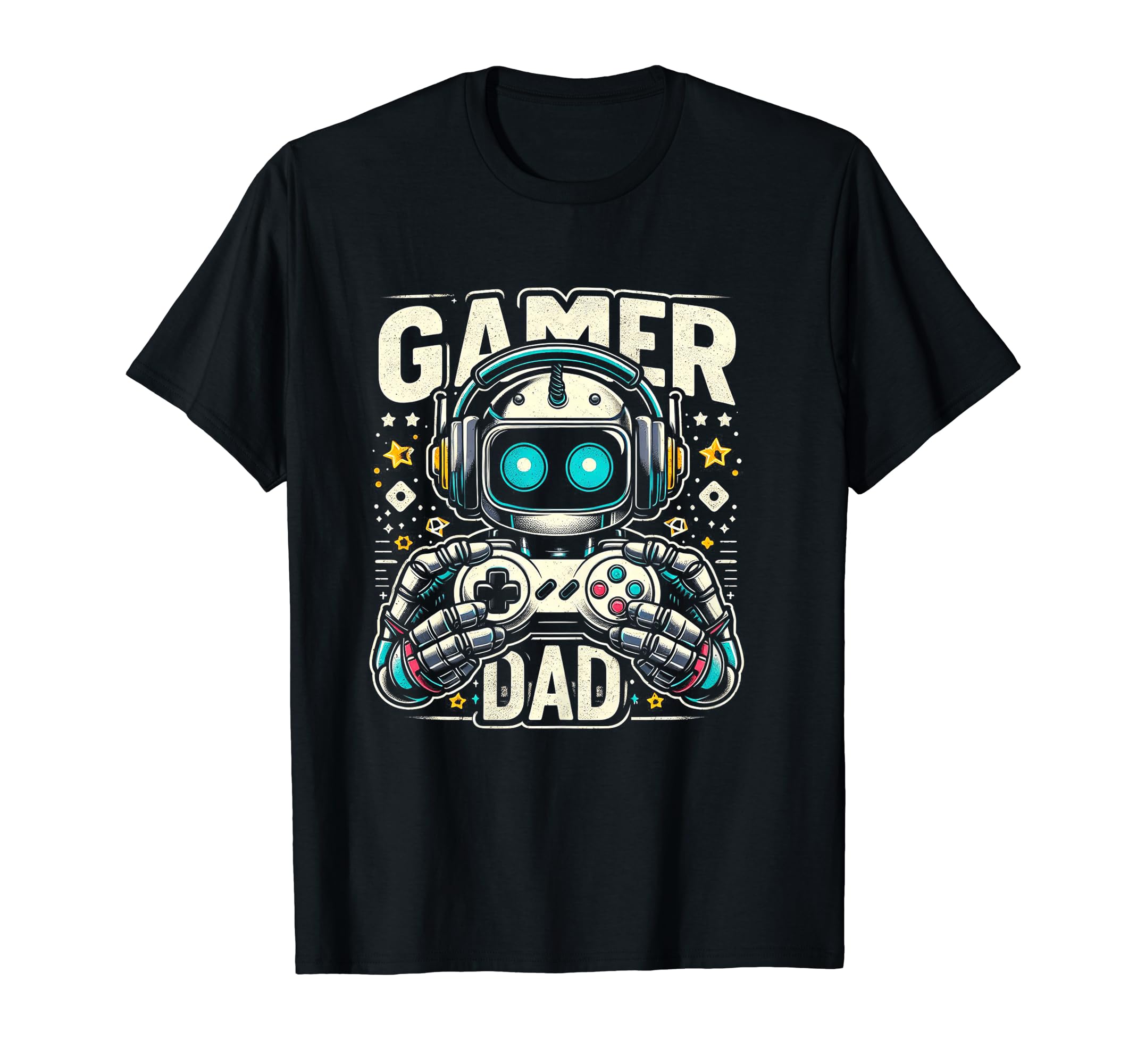 Gamer Dad Game Controller Gaming Video T-Shirt - Unique Graphic for Adults - T-Shirt, Sweatshirt, Hoodie