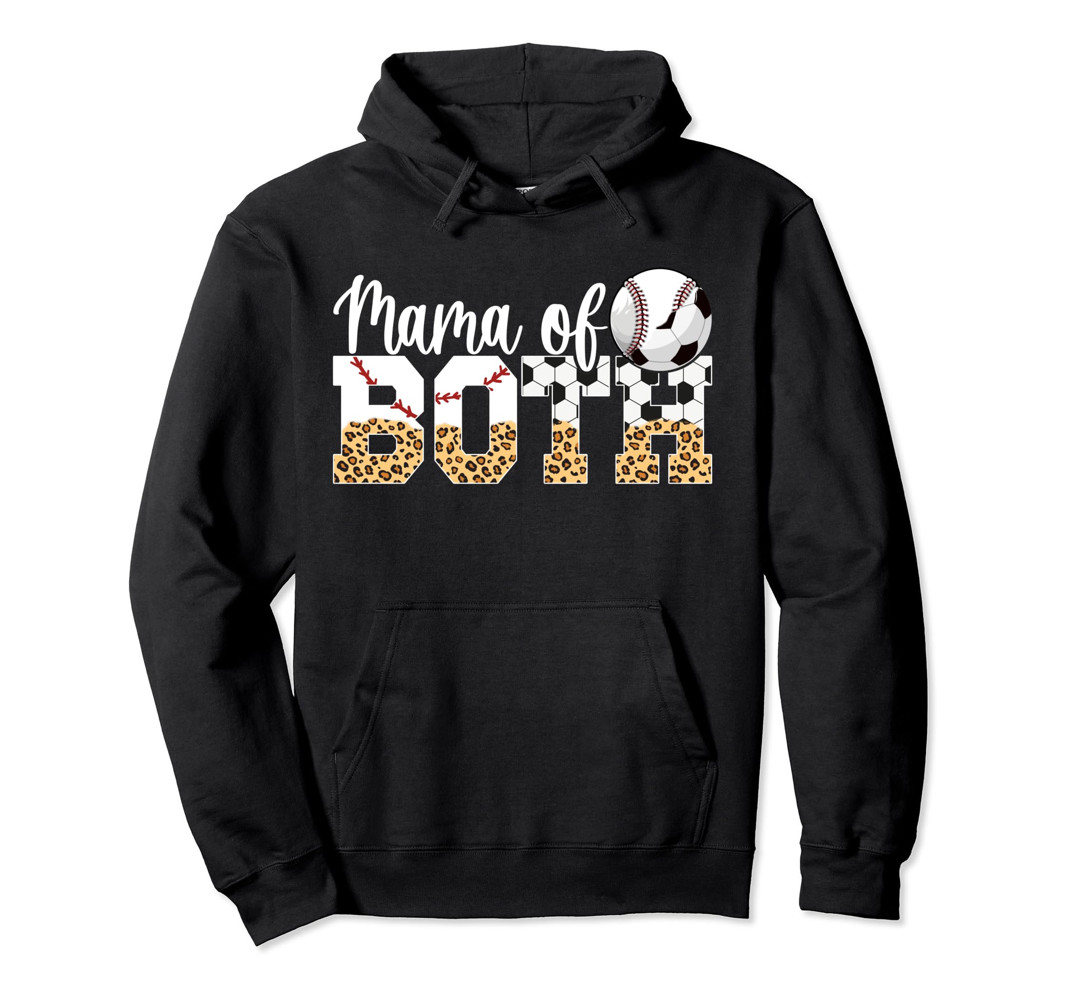 Mama Both Baseball Soccer Mom Soccer Hoodie - Unique Graphic Men Women - T-Shirt, Sweatshirt, Hoodie