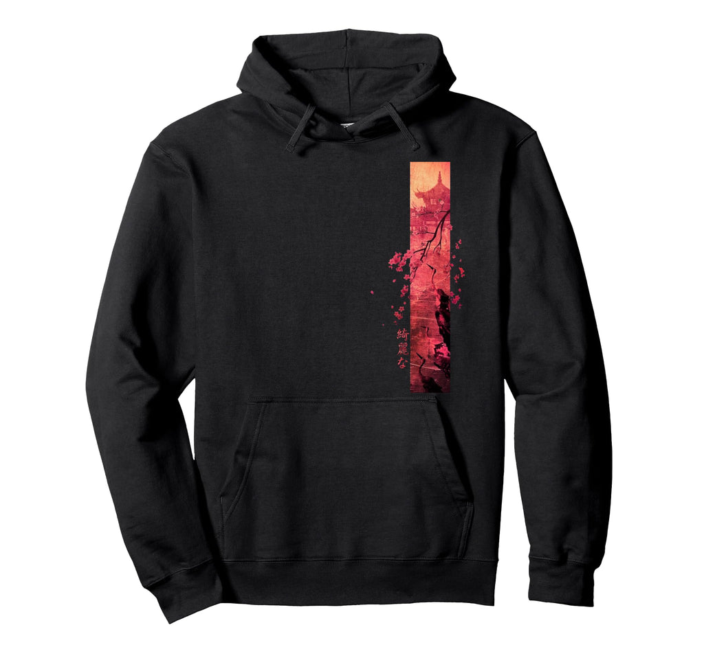 Japan 80S 90S Japanese Cherry Blossom Hoodie - Novelty Apparel for Adults - T-Shirt, Sweatshirt, Hoodie