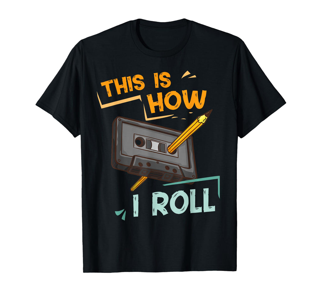 Never Forget Cassette Tape Old School T-Shirt - Custom Art Print Unisex - T-Shirt, Sweatshirt, Hoodie