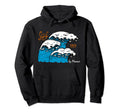 Welle Ocean 1974 Surf Club Palm Hoodie - Fun Novelty Design for Adults - T-Shirt, Sweatshirt, Hoodie