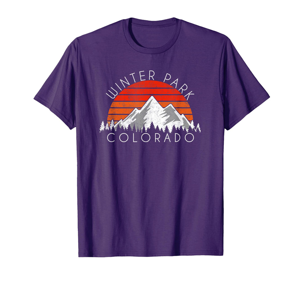 Winter Park Colorado Distressed T-Shirt - Fun Novelty Design Men Women - T-Shirt, Sweatshirt, Hoodie