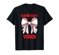 Game Day Vibes Coquette Bow Baseball Mama T-Shirt - Streetwear Style Unisex - T-Shirt, Sweatshirt, Hoodie