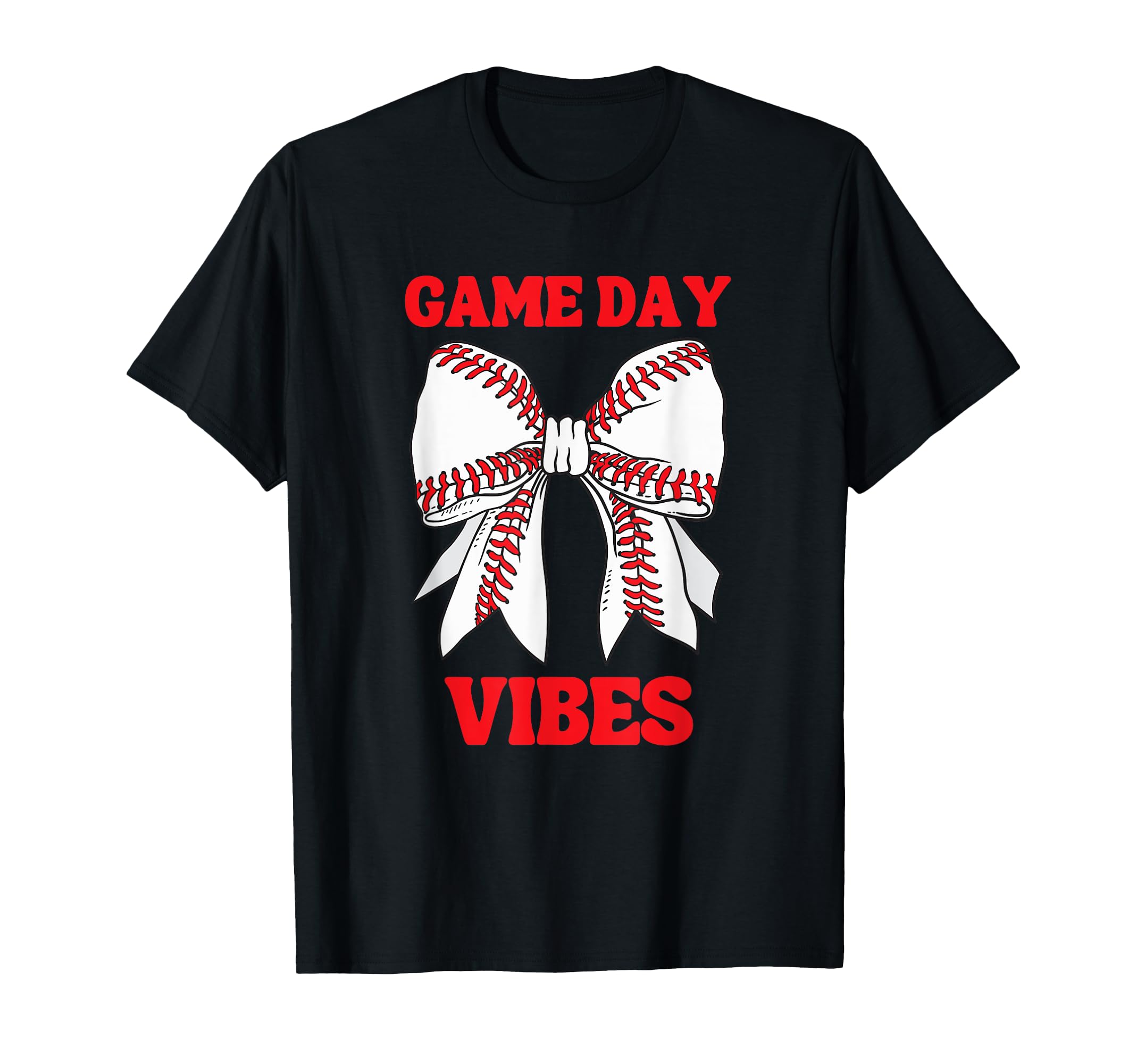 Game Day Vibes Coquette Bow Baseball Mama T-Shirt - Streetwear Style Unisex - T-Shirt, Sweatshirt, Hoodie
