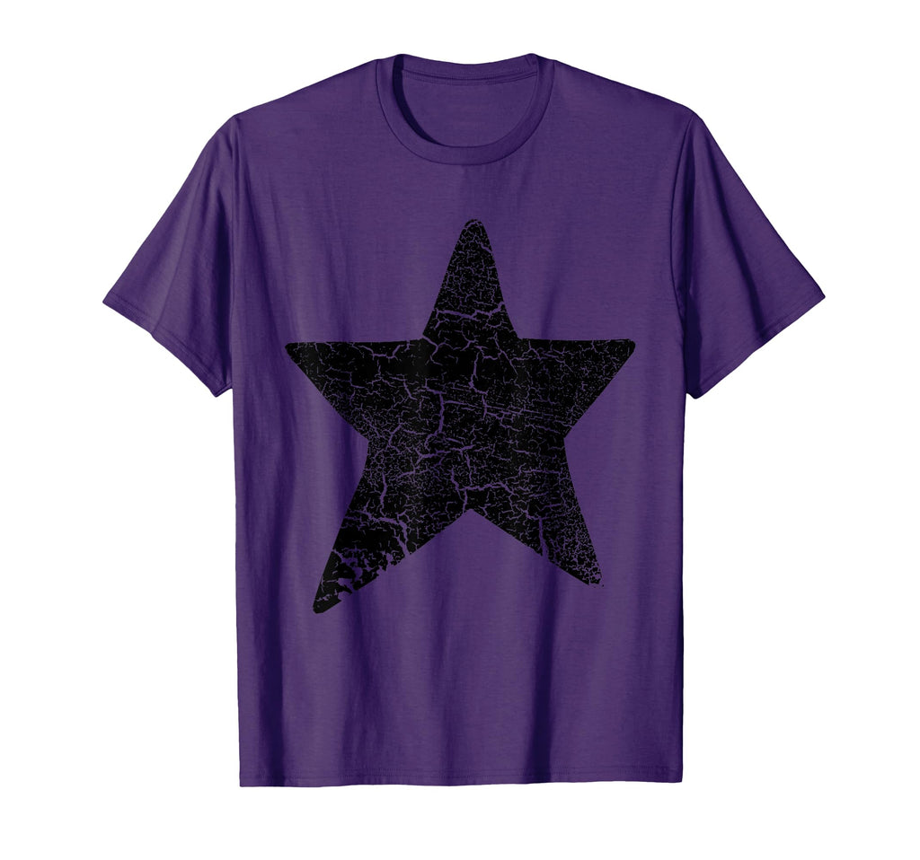 Big Distressed Black Star Black Star T-Shirt - Trendy Graphic for Adults - T-Shirt, Sweatshirt, Hoodie