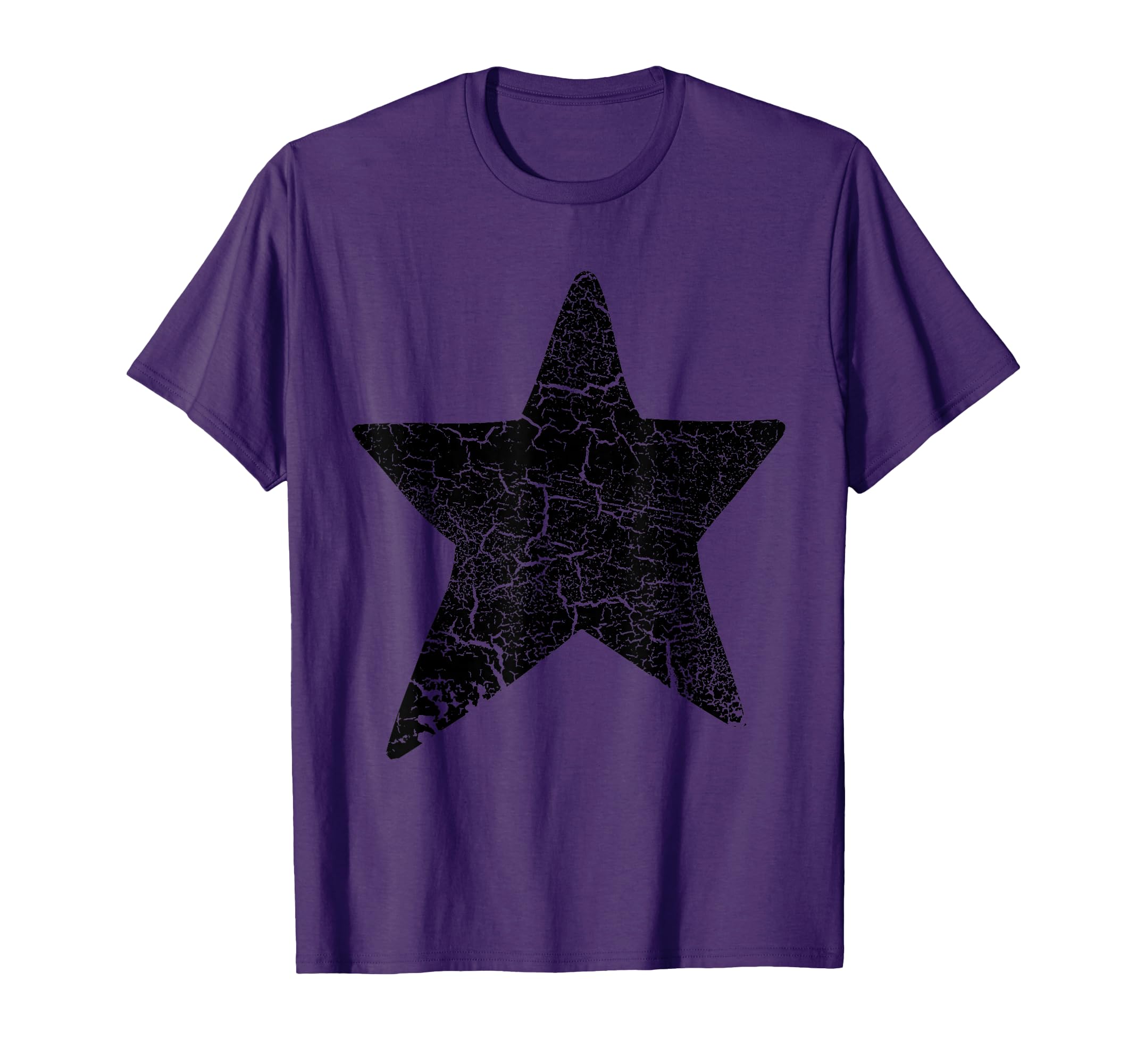 Big Distressed Black Star Black Star T-Shirt - Trendy Graphic for Adults - T-Shirt, Sweatshirt, Hoodie