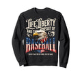 American Baseball Flag Proud Sweatshirt - Custom Art Print Men Women - T-Shirt, Sweatshirt, Hoodie