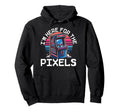 80S Arcade Nostalgia Pixel Art Video Hoodie - Aesthetic Graphic Unisex - T-Shirt, Sweatshirt, Hoodie