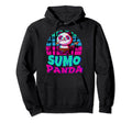 Sumo Panda Wrestler Vaporwave Japanese Hoodie - Novelty Apparel Men Women - T-Shirt, Sweatshirt, Hoodie