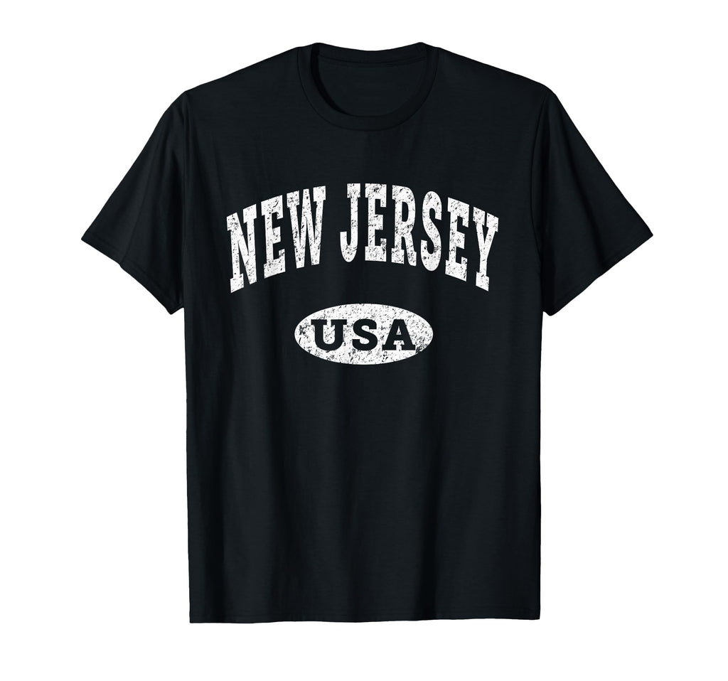 New Jersey Nj Distressed Usa T-Shirt - Aesthetic Graphic Men Women - T-Shirt, Sweatshirt, Hoodie