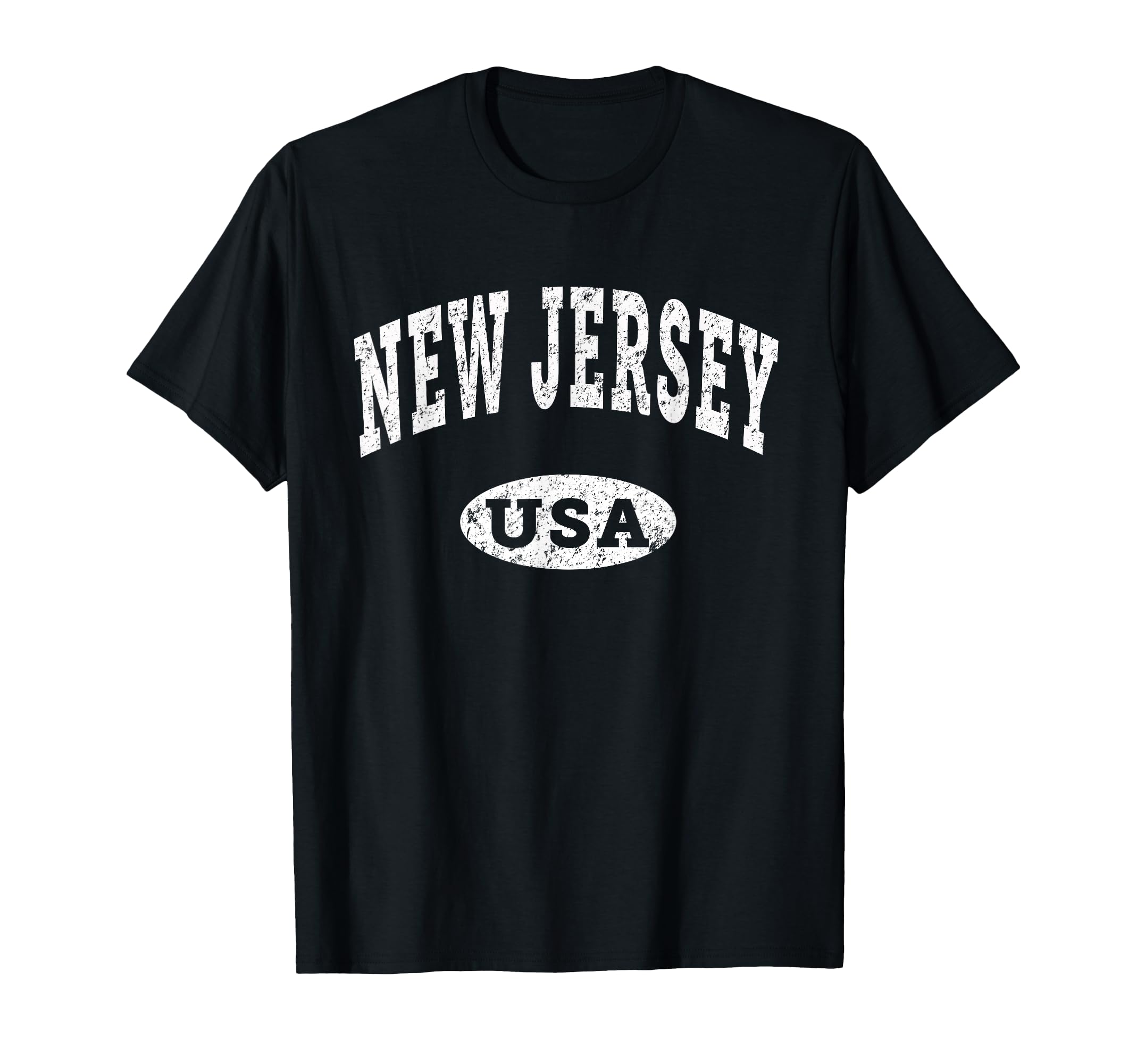 New Jersey Nj Distressed Usa T-Shirt - Aesthetic Graphic Men Women - T-Shirt, Sweatshirt, Hoodie