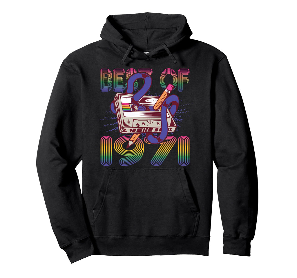 Best 1971 50Th Birthday Cassette Tape Hoodie - Trendy Graphic Men Women - T-Shirt, Sweatshirt, Hoodie