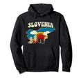 Slovenia Slovenian Country Rainbow Hoodie - Casual Everyday Wear Unisex - T-Shirt, Sweatshirt, Hoodie