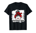 Baseball Mom Life Messy Bun Baseball T-Shirt - Custom Art Print for Adults - T-Shirt, Sweatshirt, Hoodie