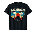 London English City Rainbow England 70S T-Shirt - Aesthetic Graphic Unisex - T-Shirt, Sweatshirt, Hoodie