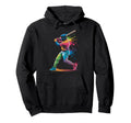 Paint Splash Baseball Player Hoodie - Casual Everyday Wear for Adults - T-Shirt, Sweatshirt, Hoodie