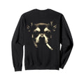 Chihuahua Smoking Cigarette Grunge Sweatshirt - Novelty Apparel for Adults - T-Shirt, Sweatshirt, Hoodie