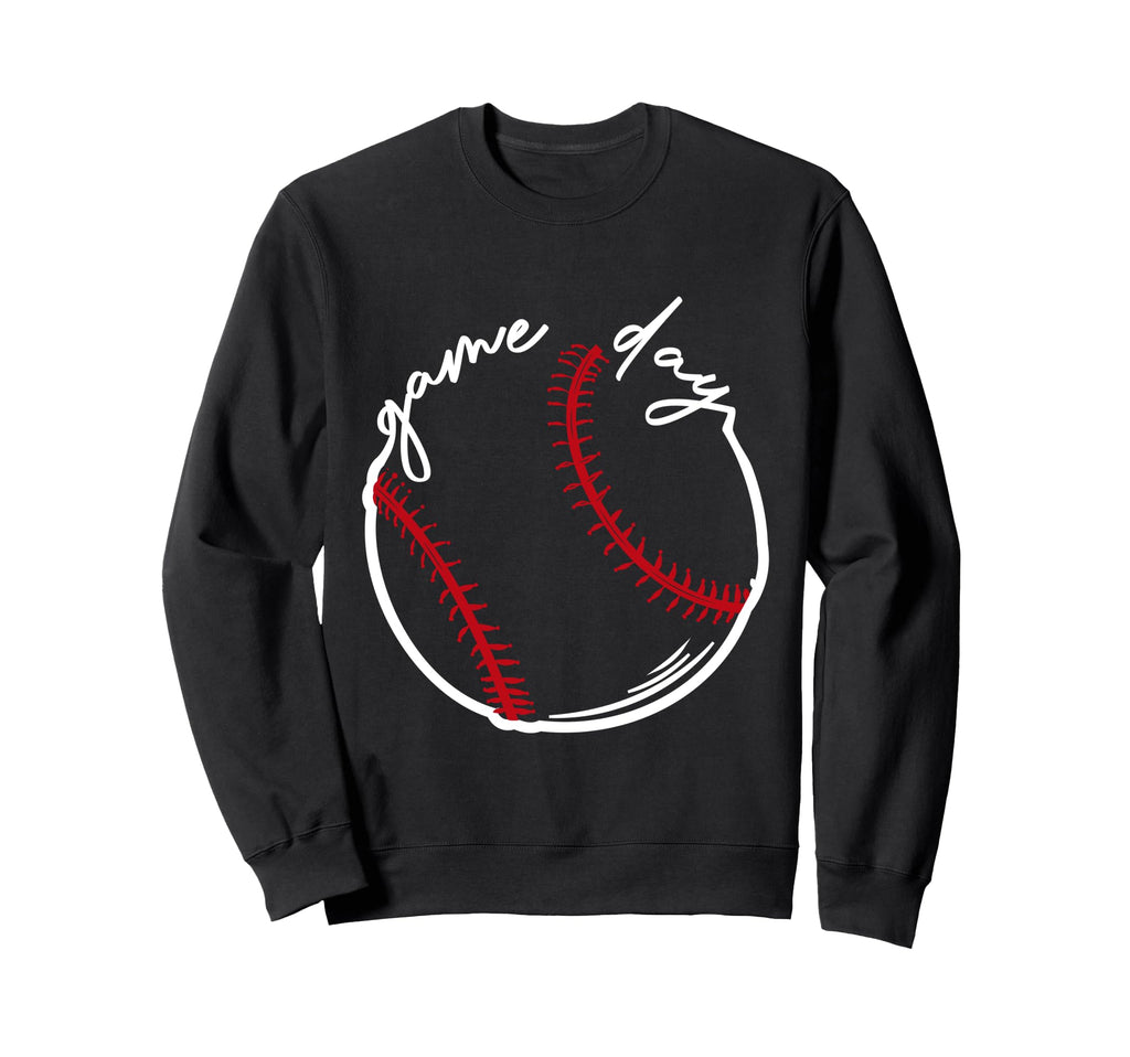 Game Day Baseball Leopard Baseball Mom Sweatshirt - Novelty Apparel Unisex - T-Shirt, Sweatshirt, Hoodie