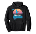 Pelican Vaporwave Aesthetic Hoodie - Graphic Print Men Women - T-Shirt, Sweatshirt, Hoodie