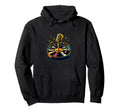 Old School Hip Hop Mic Vinyl Flow Hoodie - Casual Everyday Wear Men Women - T-Shirt, Sweatshirt, Hoodie