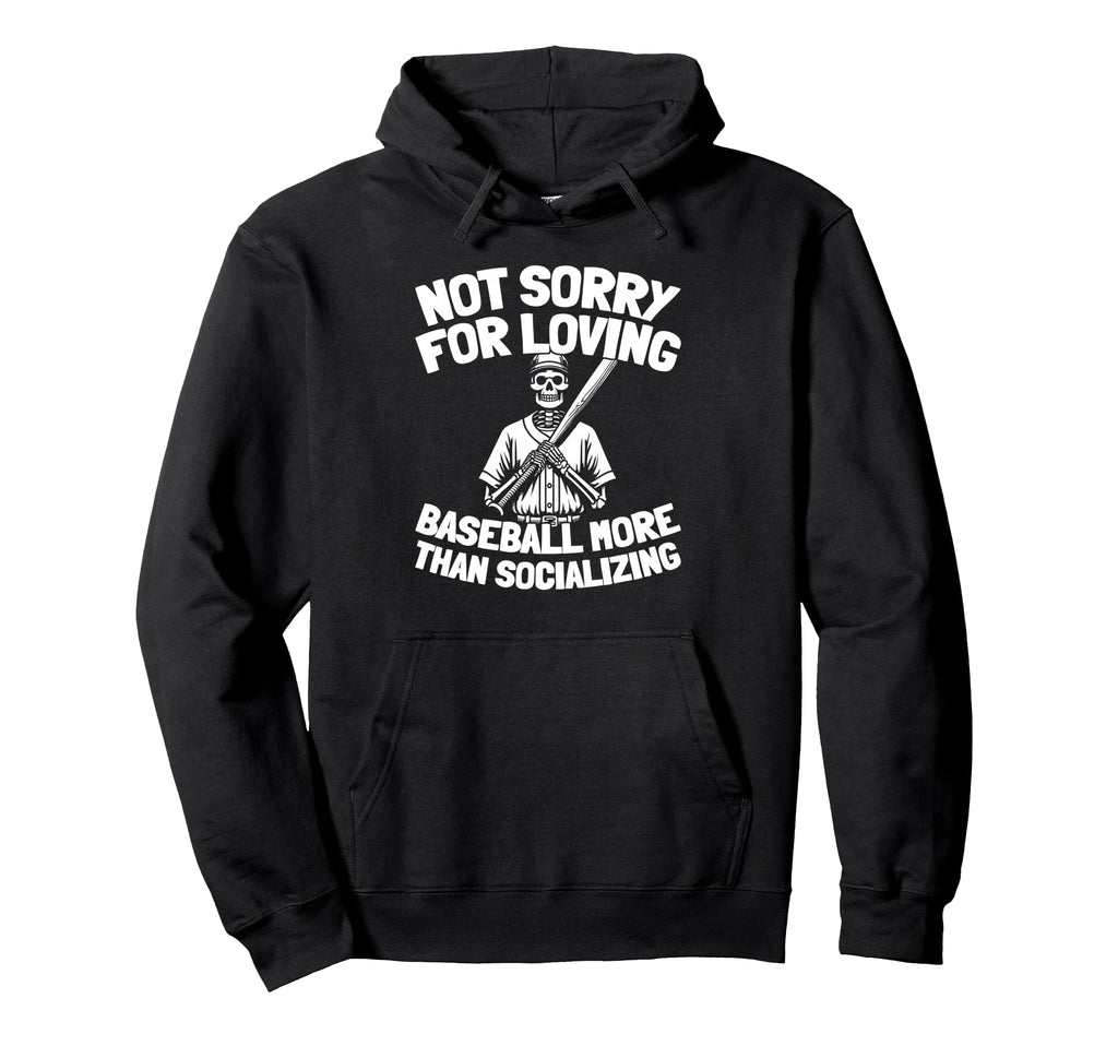 Baseball Player Sport Team Baseballer Hoodie - Minimalist Print for Adults - T-Shirt, Sweatshirt, Hoodie
