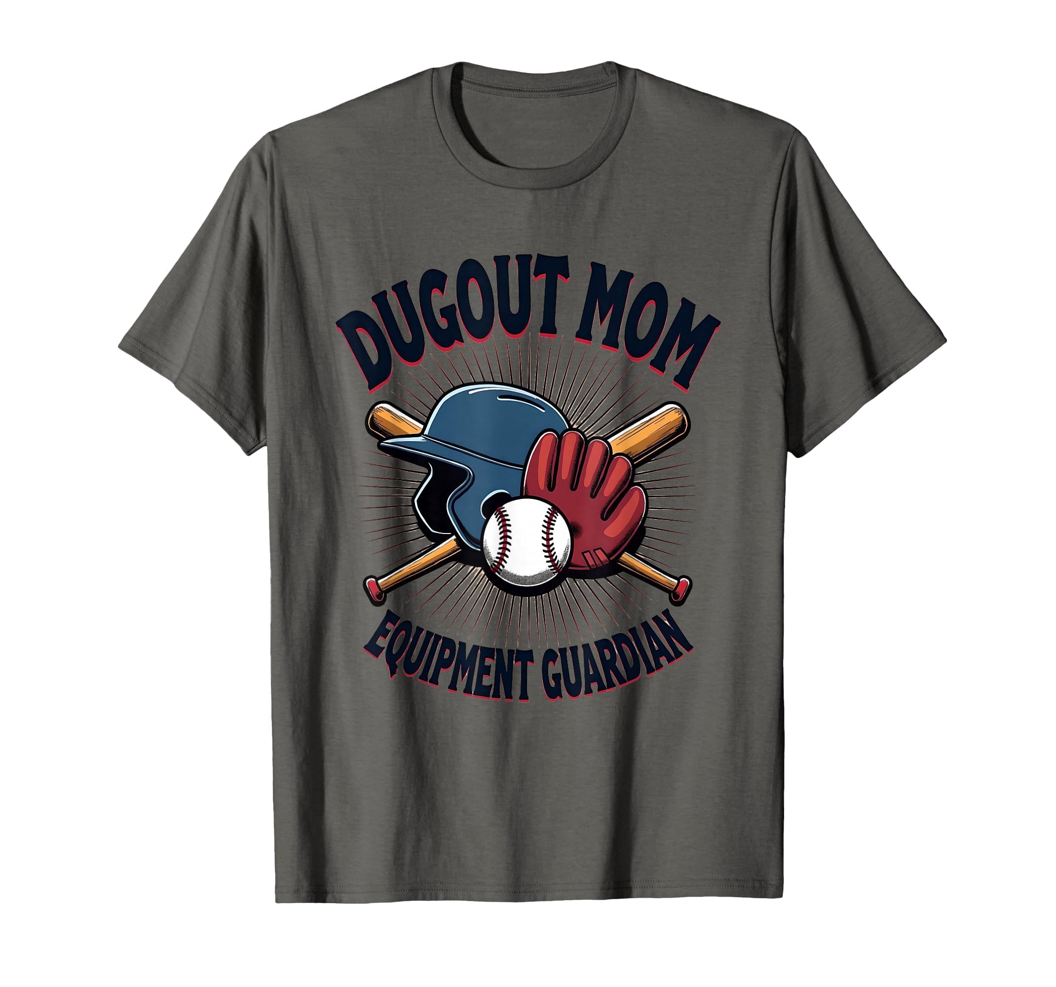 Dugout Mom Equipment Guardian Baseball T-Shirt - Graphic Print Unisex - T-Shirt, Sweatshirt, Hoodie