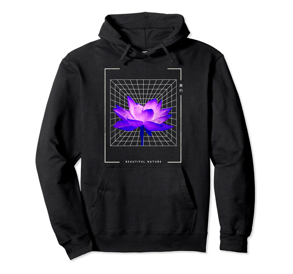 Japanese Aesthetic Vaporwave Nature Hoodie - Fun Novelty Design for Adults - T-Shirt, Sweatshirt, Hoodie