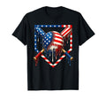 4Th July Baseball Drip American Flag T-Shirt - Aesthetic Graphic Unisex - T-Shirt, Sweatshirt, Hoodie
