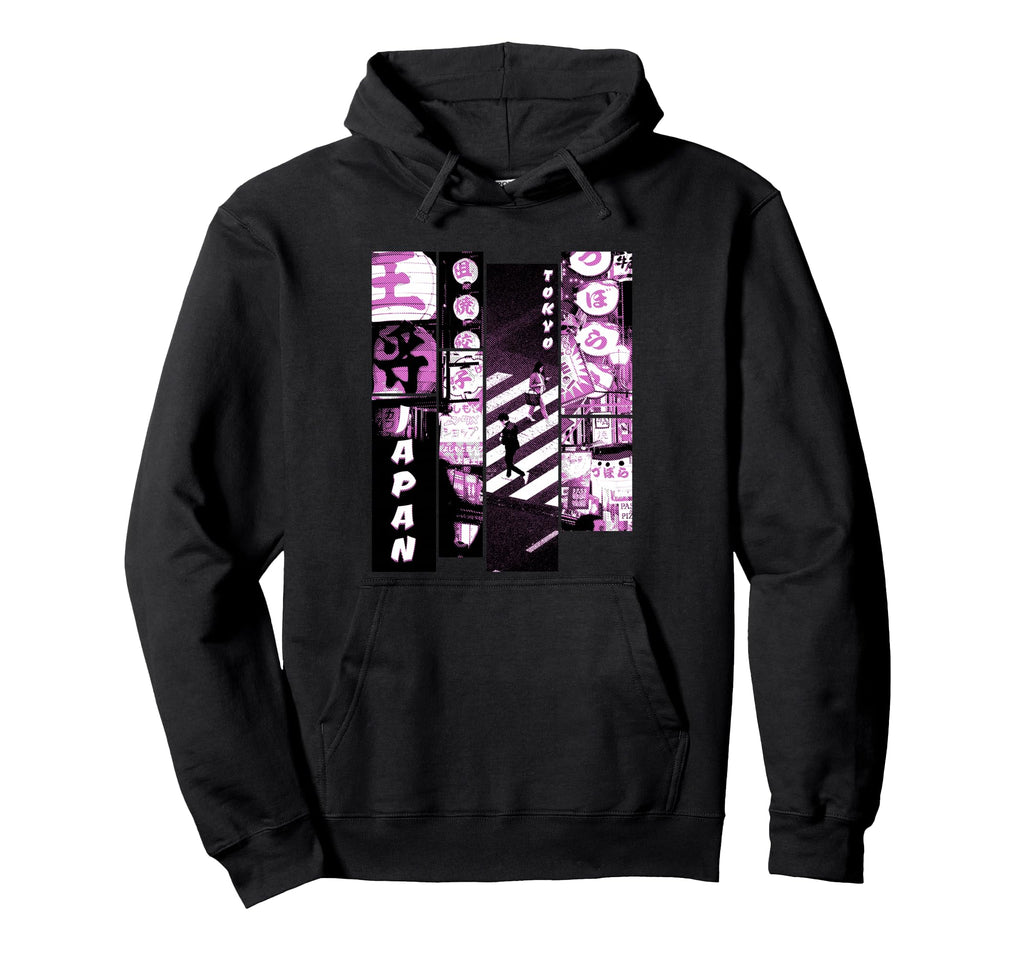 Aesthetic Vaporwave Japan 80S 90S Hoodie - Minimalist Print for Adults - T-Shirt, Sweatshirt, Hoodie