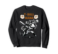 Teeball Mom Leopard T Ball Mom Sweatshirt - Trendy Graphic for Adults - T-Shirt, Sweatshirt, Hoodie